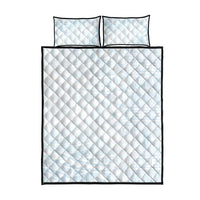 White Sunday Quilt Bed Set Plumeria Tatau Mix Tapa