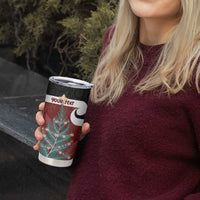 Personalised New Zealand Maori Christmas Tumbler Cup Xmas Fern Mix Kowhawhai LT7 - Polynesian Pride