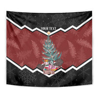 Personalised New Zealand Christmas Tapestry Xmas Fern and Kiwi Birds