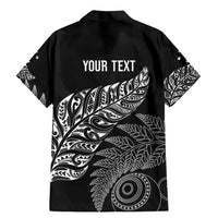 Aotearoa Personalized Lawn Bowls Maori Family Matching Mermaid Dress and Hawaiian Shirt New Zealand Black Tribal Silver Fern - Polynesian Pride