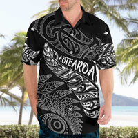 Aotearoa Personalized Lawn Bowls Maori Hawaiian Shirt New Zealand Black Tribal Silver Fern LT7 - Polynesian Pride