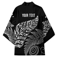 Aotearoa Personalized Lawn Bowls Maori Kimono New Zealand Black Tribal Silver Fern - Polynesian Pride