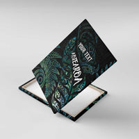 Aotearoa Personalized Lawn Bowls Maori Canvas Wall Art New Zealand Paua Shell Tribal Silver Fern - Polynesian Pride