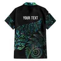 Aotearoa Personalized Lawn Bowls Maori Family Matching Long Sleeve Bodycon Dress and Hawaiian Shirt New Zealand Paua Shell Tribal Silver Fern LT7 - Polynesian Pride