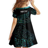 Aotearoa Personalized Lawn Bowls Maori Family Matching Mermaid Dress and Hawaiian Shirt New Zealand Paua Shell Tribal Silver Fern LT7 - Polynesian Pride