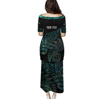 Aotearoa Personalized Lawn Bowls Maori Family Matching Puletasi and Hawaiian Shirt New Zealand Paua Shell Tribal Silver Fern LT7 - Polynesian Pride