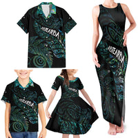 Aotearoa Personalized Lawn Bowls Maori Family Matching Tank Maxi Dress and Hawaiian Shirt New Zealand Paua Shell Tribal Silver Fern LT7 - Polynesian Pride