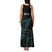 Aotearoa Personalized Lawn Bowls Maori Family Matching Tank Maxi Dress and Hawaiian Shirt New Zealand Paua Shell Tribal Silver Fern LT7 - Polynesian Pride