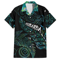 Aotearoa Personalized Lawn Bowls Maori Hawaiian Shirt New Zealand Paua Shell Tribal Silver Fern LT7 Green - Polynesian Pride