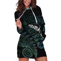 Aotearoa Personalized Lawn Bowls Maori Hoodie Dress New Zealand Paua Shell Tribal Silver Fern - Polynesian Pride