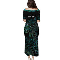 Aotearoa Personalized Lawn Bowls Maori Puletasi New Zealand Paua Shell Tribal Silver Fern LT7 - Polynesian Pride