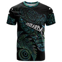 Aotearoa Personalized Lawn Bowls Maori T Shirt New Zealand Paua Shell Tribal Silver Fern LT7 Green - Polynesian Pride