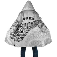 Aotearoa Personalized Lawn Bowls Maori Cloak New Zealand White Tribal Silver Fern - Polynesian Pride