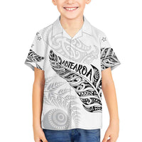 Aotearoa Personalized Lawn Bowls Maori Hawaiian Shirt New Zealand White Tribal Silver Fern LT7 - Polynesian Pride