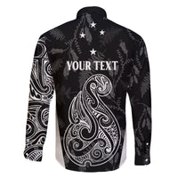 Personalised Maori Waitangi Family Matching Tank Maxi Dress and Hawaiian Shirt New Zealand Silver Fern Mix Kowhai Flowers LT7 - Polynesian Pride