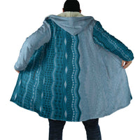 Vintage Cobalt Blue Hawaiian Traditional Kapa Mix Flowers Lei Cloak