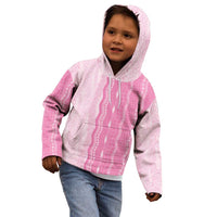 Vintage Pink Hawaiian Traditional Kapa Mix Flowers Lei Kid Hoodie