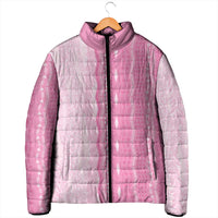 Vintage Pink Hawaiian Traditional Kapa Mix Flowers Lei Padded Jacket LT7 - Polynesian Pride