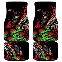 Aloha Hawaii Manta Rays Car Mats Red Ohia Lehua