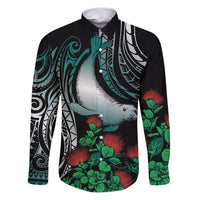 Aloha Hawaii Monk Seal Family Matching Puletasi and Hawaiian Shirt Mix Ohia Lehua