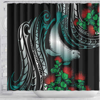 Aloha Hawaii Monk Seal Shower Curtain Mix Ohia Lehua