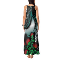 Aloha Hawaii Monk Seal Tank Maxi Dress Mix Ohia Lehua