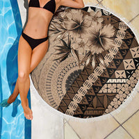 Bula Fiji Beach Blanket Mocha Brown Kaivity Masi Tapa