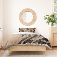 Bula Fiji Bedding Set Mocha Brown Kaivity Masi Tapa