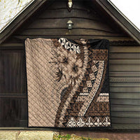 Bula Fiji Quilt Mocha Brown Kaivity Masi Tapa