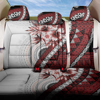 Bula Fiji Back Car Seat Cover White Kaivity Masi Tapa LT7 One Size White - Polynesian Pride