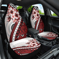 Bula Fiji Car Seat Cover White Kaivity Masi Tapa LT7 One Size White - Polynesian Pride
