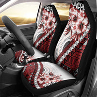 Bula Fiji Car Seat Cover White Kaivity Masi Tapa LT7 - Polynesian Pride