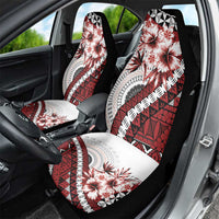 Bula Fiji Car Seat Cover White Kaivity Masi Tapa LT7 - Polynesian Pride