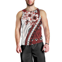 Bula Fiji Men Tank Top White Kaivity Masi Tapa LT7 - Polynesian Pride
