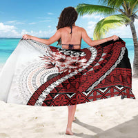 Bula Fiji Sarong White Kaivity Masi Tapa LT7 - Polynesian Pride