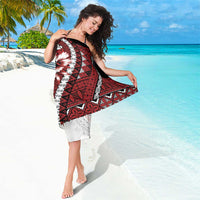 Bula Fiji Sarong White Kaivity Masi Tapa LT7 - Polynesian Pride