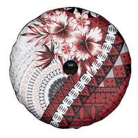 Bula Fiji Spare Tire Cover White Kaivity Masi Tapa LT7 - Polynesian Pride