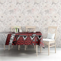 Bula Fiji Tablecloth White Kaivity Masi Tapa LT7 - Polynesian Pride