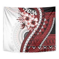 Bula Fiji Tapestry White Kaivity Masi Tapa LT7 - Polynesian Pride