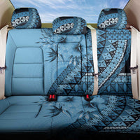 Bula Fiji Back Car Seat Cover Turquoise Kaivity Masi Tapa LT7 One Size Turquoise - Polynesian Pride