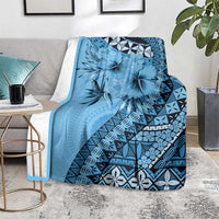 Bula Fiji Blanket Turquoise Kaivity Masi Tapa LT7 - Polynesian Pride