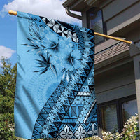 Bula Fiji Garden Flag Turquoise Kaivity Masi Tapa LT7 - Polynesian Pride