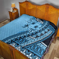 Bula Fiji Quilt Turquoise Kaivity Masi Tapa LT7 - Polynesian Pride