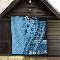 Bula Fiji Quilt Turquoise Kaivity Masi Tapa LT7 - Polynesian Pride