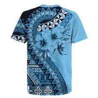 Bula Fiji Rugby Jersey Turquoise Kaivity Masi Tapa LT7 - Polynesian Pride