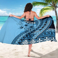 Bula Fiji Sarong Turquoise Kaivity Masi Tapa LT7 - Polynesian Pride