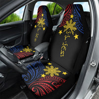 Philippines Heritage Car Seat Cover Baybayin Philipinas Sun