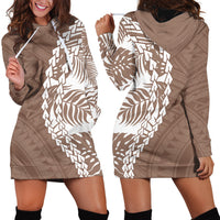 Polynesian Pride Hoodie Dress Polynesia Tribal - Tropical Brown LT7 - Polynesian Pride