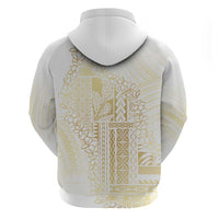 Samoa Lotu Tamaiti Mamanu Siapo Hoodie Golden Plumeria - Polynesian Pride