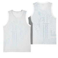 Samoa Lotu Tamaiti Mamanu Siapo Basketball Jersey Off White Plumeria - Polynesian Pride